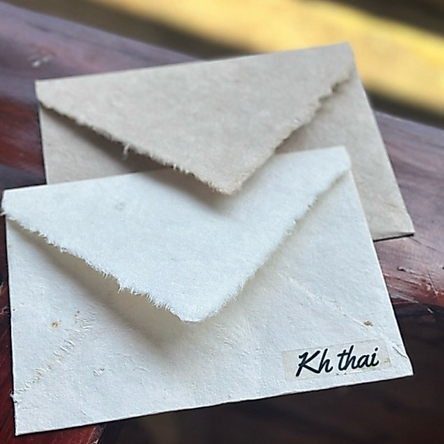 ซองจดหมายแต่งงาน ซองการ์ดแต่งงาน|Kh Thai ทำมือทุกใบ สวยสไตล์พรีเมียม 	ซองจดหมายแฮนด์เมด มินิมอล เรียบหรู สำหรับการ์ด 5x7