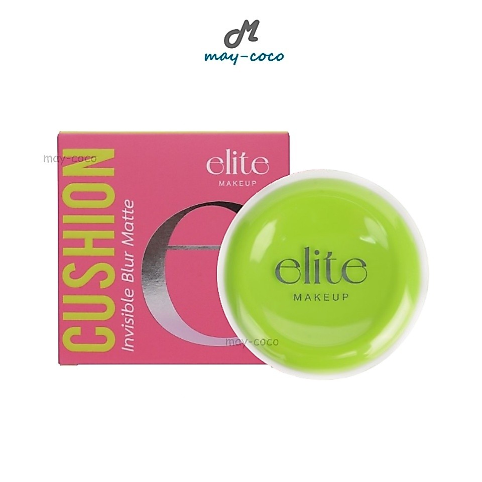 ถูก/แท้/มีไลฟ์ คุชชั่น คูชั่น Elite Care Invisible Blur Matte Cushion อีลีท แคร์ คุชชั่นเบลอผิว ปกปิด เนื้อกึ่งแมทท์