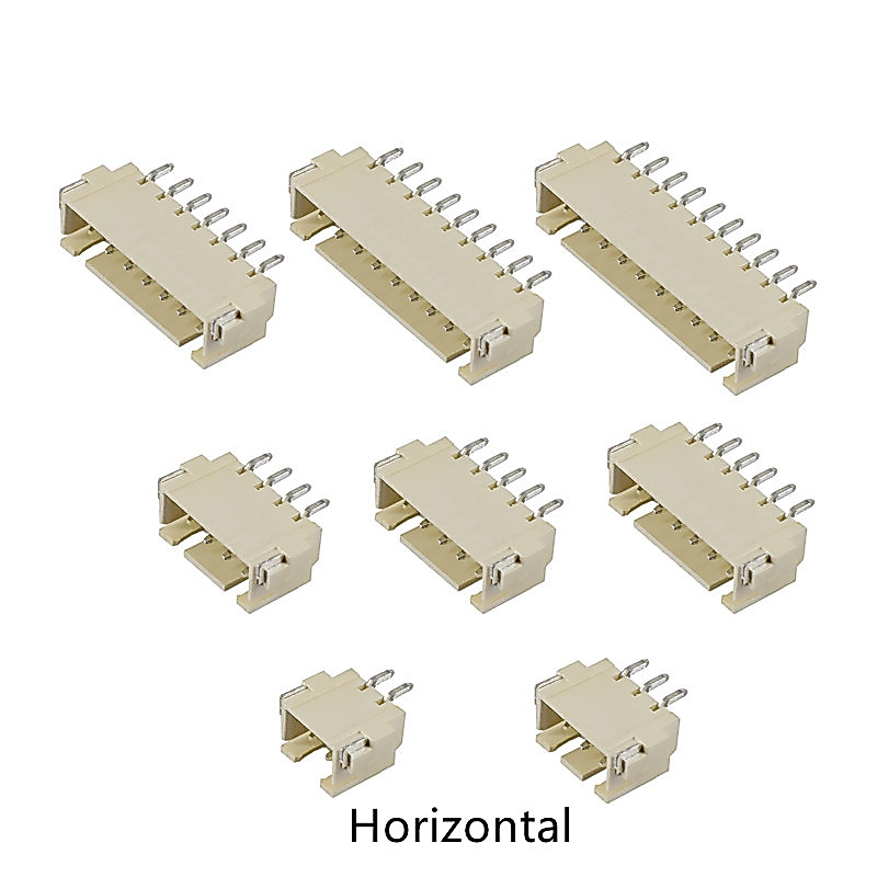 10pcs XH 2.54 มม.Spacing Connector แนวนอน SMD ซ็อกเก็ต 2 P/3 P/4 P/5 P/6 P/7 P/8 P/9 P/10 P 2.54 มม.P Pitch Patch ปลั๊กเชื่อมต่อ