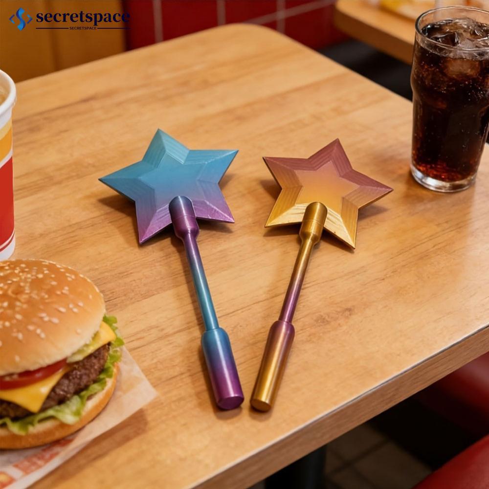 SECRETSPACE 3D พิมพ์ Star Light Magic Wand NFC ผู้ถือการชําระเงิน Contactless ผู้ถือบัตร Tap to Pay 