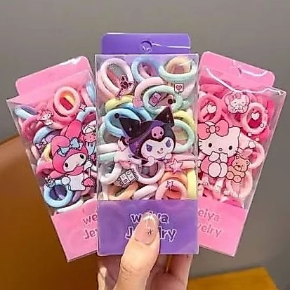 หนังยางยึดรัดผม กล่องลายการตูน ราคาต่อ 12กล่อง