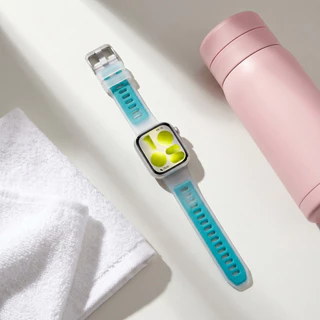สายรัดกีฬาซิลิโคน for Huawei Fit 5/5 Pro/4/4 Pro/3 สายยางเปลี่ยนปรับได้โปร่งใส สายรัดสีเจลลี่กันน้ำ