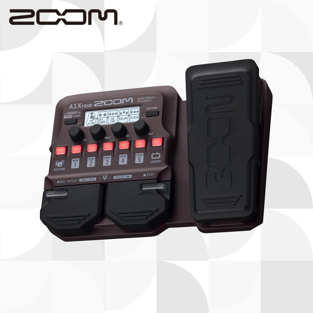 ZOOM A1X FOUR Acoustic Guitar Multi Effects Pedal มัลติเอฟเฟกต์กีตาร์โปร่ง【ส่งตรงจากญี่ปุ่น】