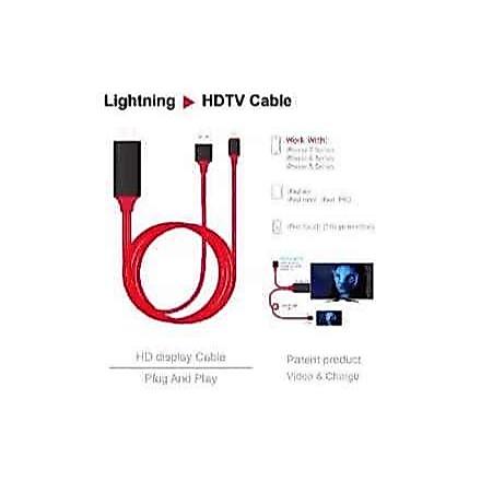 สาย HDTV MHL Lightning To HDMI TV Adapter Cable สําหรับ iPhone