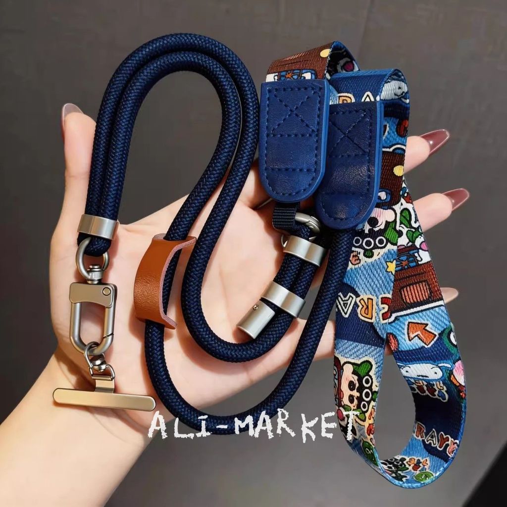 SIEWOLF High-End Original พิมพ์รุ่นกว้างโทรศัพท์มือถือ Lanyard Cross-Body สามารถ Carried ปรับกลางแจ้ง Shock-Resistant Multi-Purpose ยาว