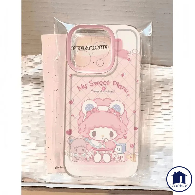 หวานน่ารักเมโลดี้ของฉันโบว์นุ่มเคส OPPO A57 A18 A38 A16 A78 A53 A17 A9 A5s A95 A95 A54 A76 A33 A3s A58 A77 Reno 10 8T