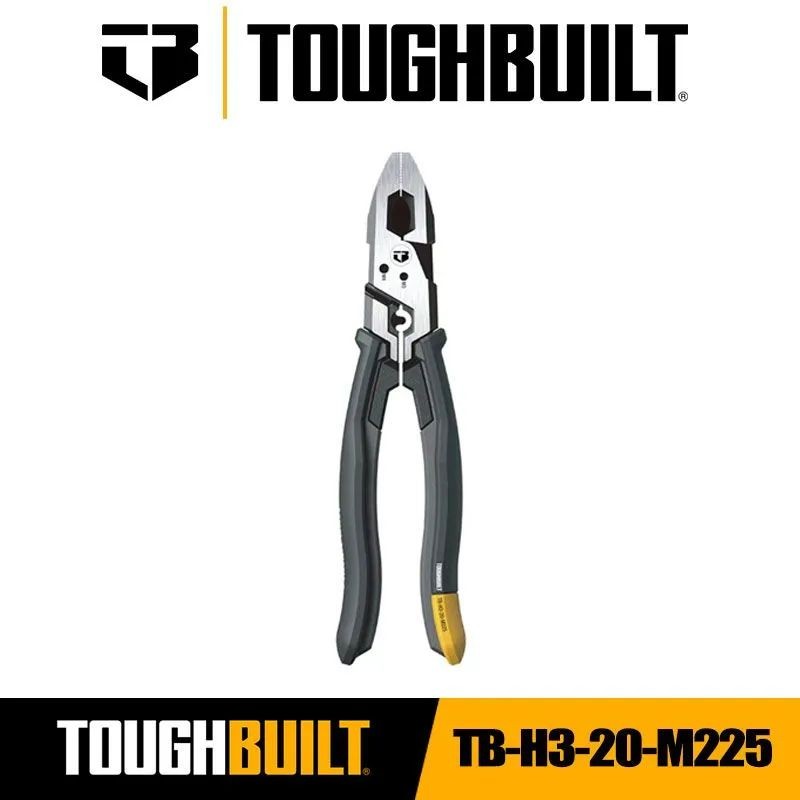 TOUGHBUILT30 ซม.เกรดอุตสาหกรรมประหยัดแรงงานมัลติฟังก์ชั่ลวดแบนคีมประหยัดแรงงาน Vise คีม TB-H3-20-M22