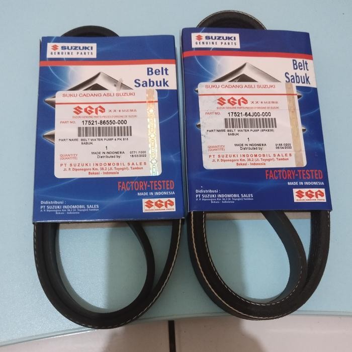 VAN BELT SET SUZUKI SWIFT ST SX4 ORIGINAL SGP 5 pk 835 4 pk 815