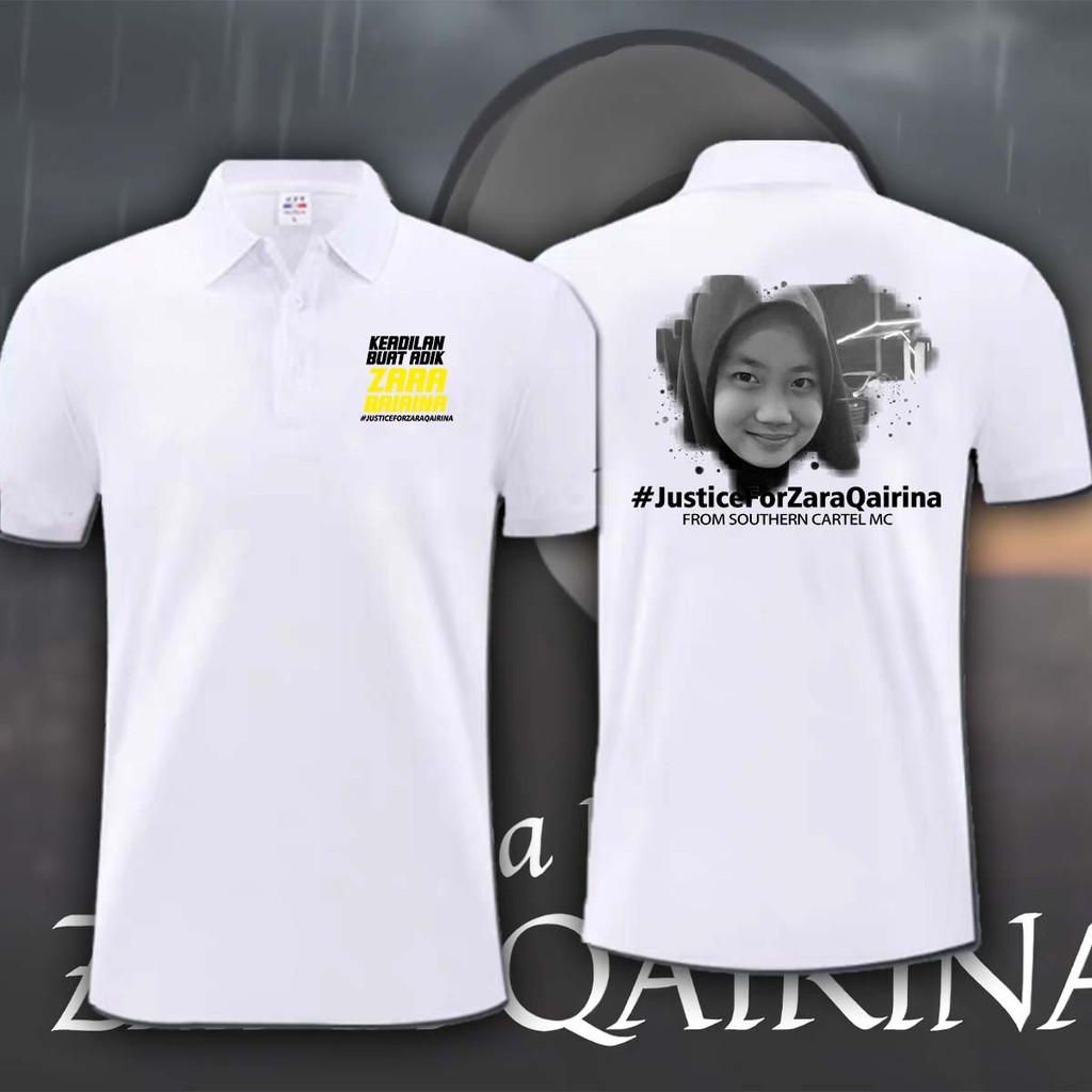 Baju polo justice สําหรับ Zara Qairina เสื้อผ้าผ้าฝ้าย hempuan 013 2025