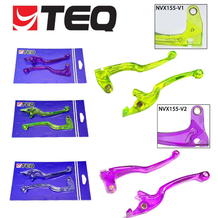 SCOOTER NVX155 V1 / NVX155 V2 / NVX V1 / NVX V2 [ RIGHT & LEFT SET ] YTEQ CRYSTAL BRAKE LEVER Y-TEQ 
