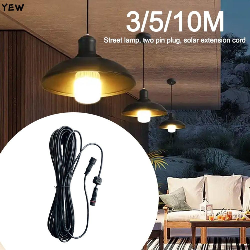 YEW Cable Extension, 2 Pin Plug Waterproof Power Connection Wire, ทนทาน /5M/10M Street Light Extensi