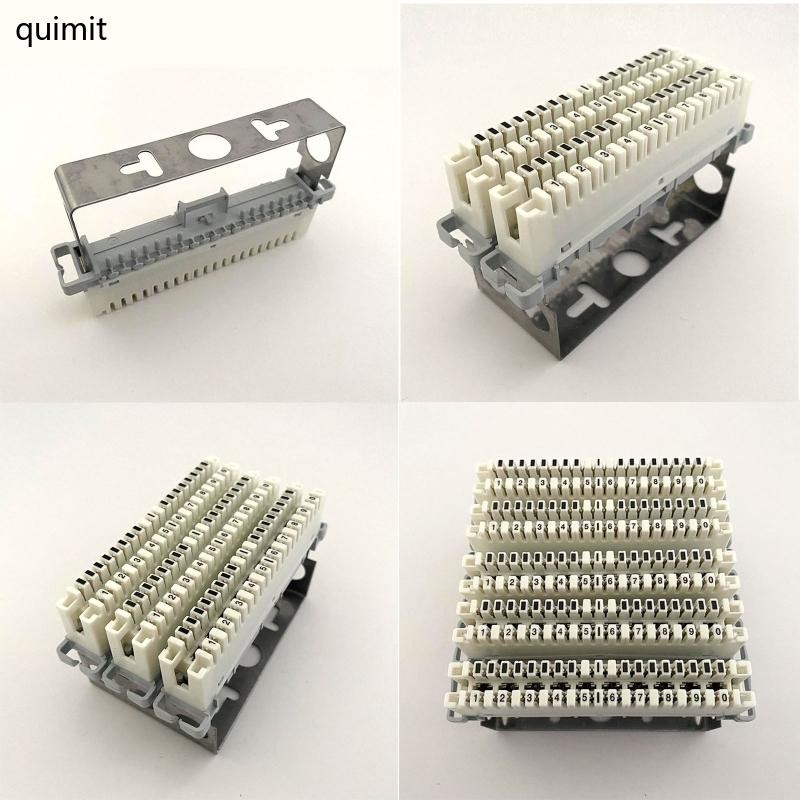 QUIM โทรศัพท์โมดูลวงเล็บ Krone ประเภทกลับ Mount กรอบสําหรับ Krone LSA โมดูล MT-2201