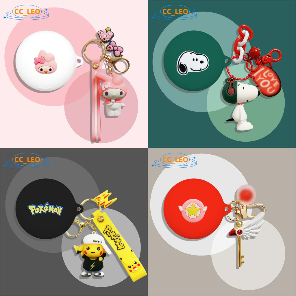 For Anker Soundcore Sleep A30 Case Silicone Soft Case Cartoon Plush Briquette Keychain Cute Snoopy P