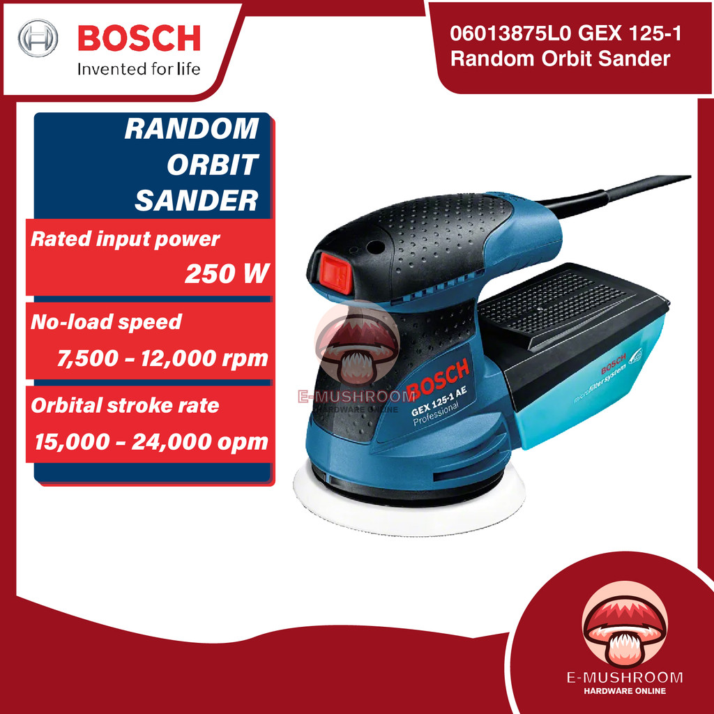 Bosch Random Orbital Sander GEX 125 Professional Bosch Sander Machine Bosch Orbital Sander Machine W