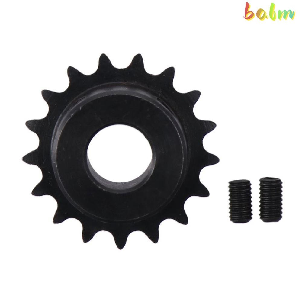 BALM Roller Sprockets, Single Strand 1/4 "Pitch C45 เหล็กคาร์บอน 17 ฟันเกียร์,ทนทานสีดําออกไซด์ 25 โ
