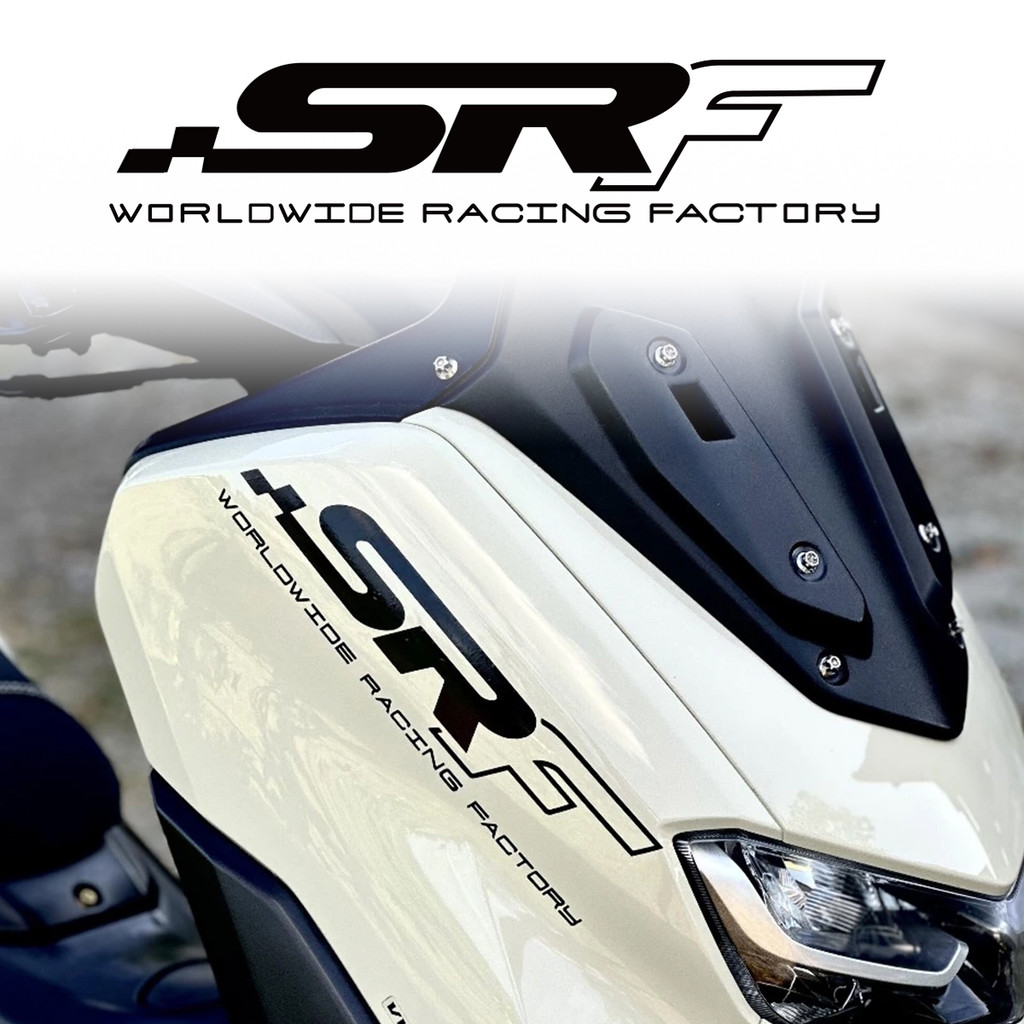 SRF Line สติกเกอร์ทั่วโลก Racing โรงงานสะท้อนแสงรถจักรยานยนต์หัวด้านหน้ากันน้ําไวนิล Decal สําหรับ YAMAHA Xmax Tmax Nmax Aerox
