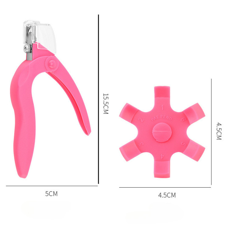 YTL กรรไกรใช้ตัดเล็บปลอม ปรับตัดกำหนดความยาวให้เล็บ U-shaped Nail Clippers Fake Nails Cutter - รูปที่ 6