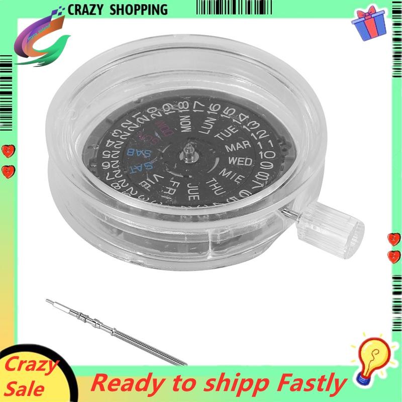 NH36 English Date Week Automatic 3 Oclock Crown Watch Movement อะไหล่เปลี่ยนกลไก