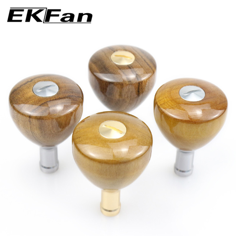 EKFan Spinning Baitcasting Reel knob for 4mm shaft size shimano daiwa with bearing Precious Wood har