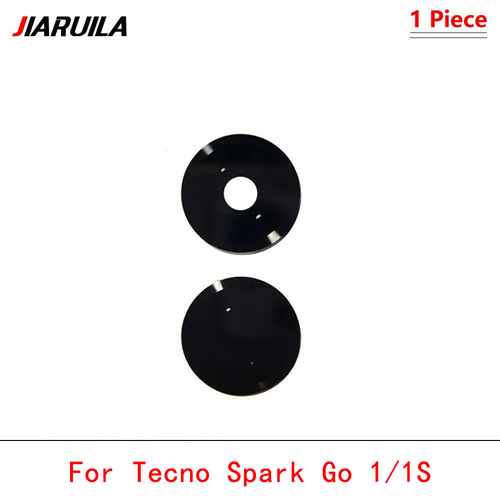 กระจกกล้องสําหรับ Tecno Spark Go 1/1S KL4 KL4h กระจกเลนส์กล้องด้านหลัง + สติกเกอร์