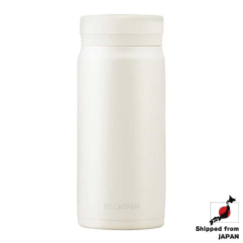 IRIS OHYAMA Insulated Water Bottle, Screw Cap, 350ml, Easy Drinking Spout, Easy-to-Clean Design, Kee