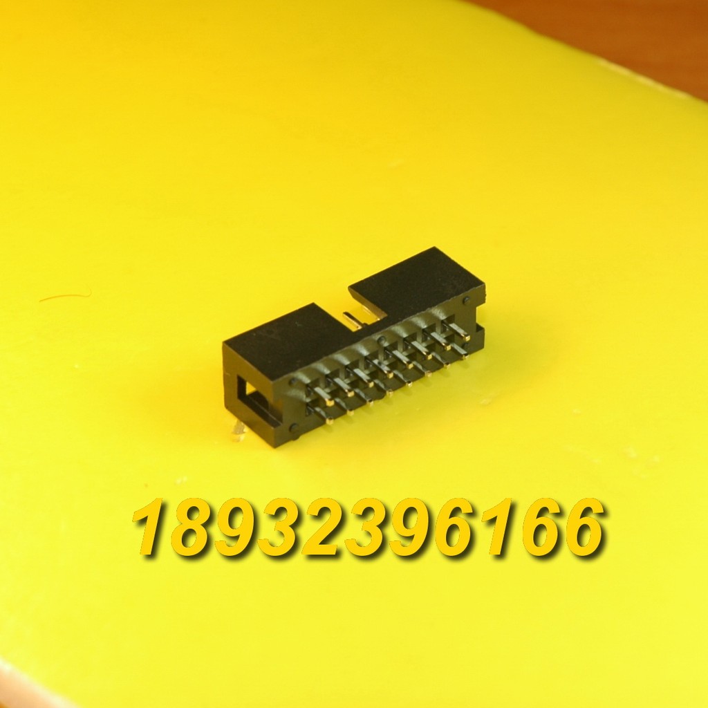 DC3 Simple Horn 16P20P30P Straight Pin Simple Cow Connector Gold-Plated 0.3 U กล่อง HEADER2.54 มม.