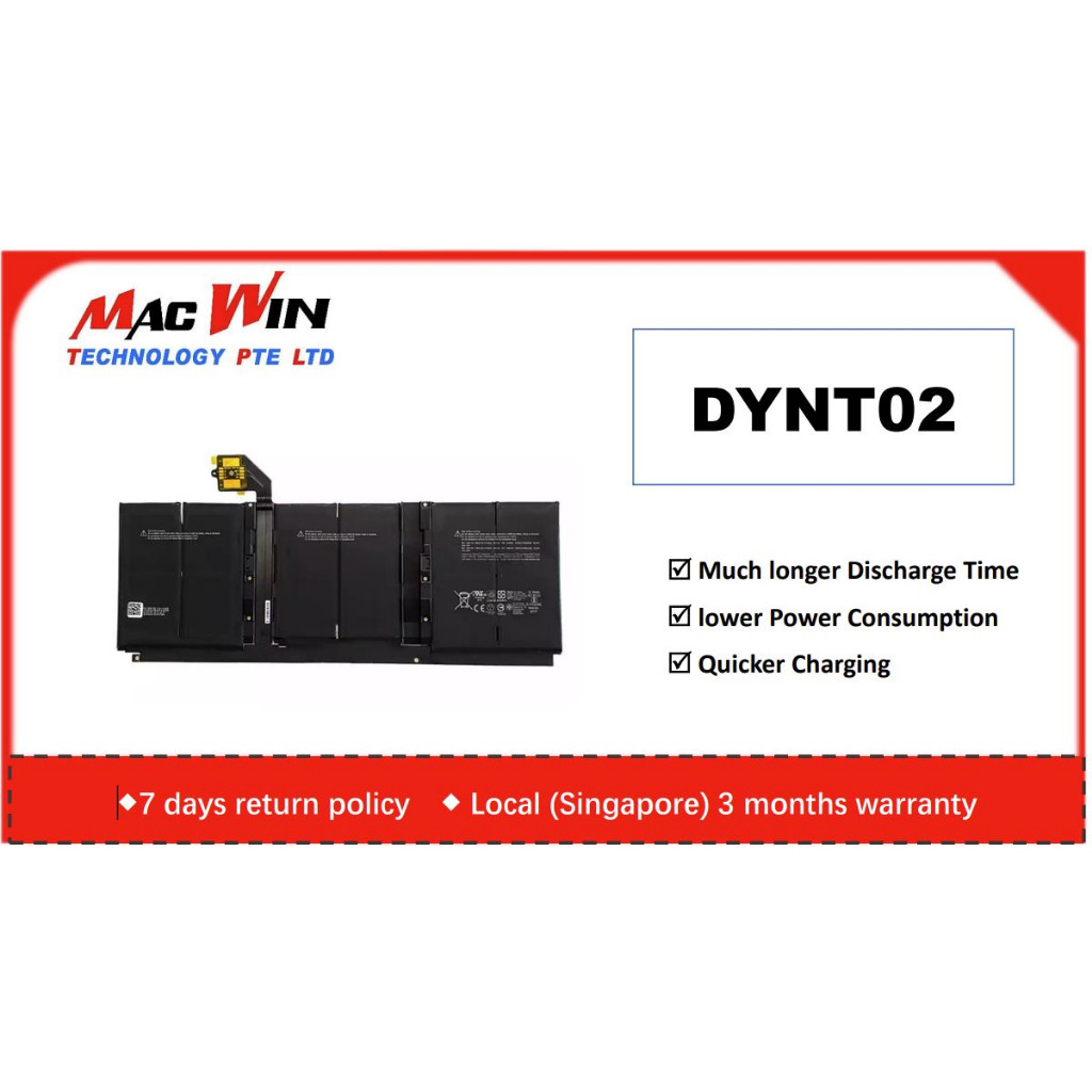 G3HTA052H DYNT02 แล็ปท็อปเปลี่ยนแบตเตอรี่สําหรับ Microsoft Surface Laptop3 13.5 นิ้วแป้นพิมพ์แท็บเล็