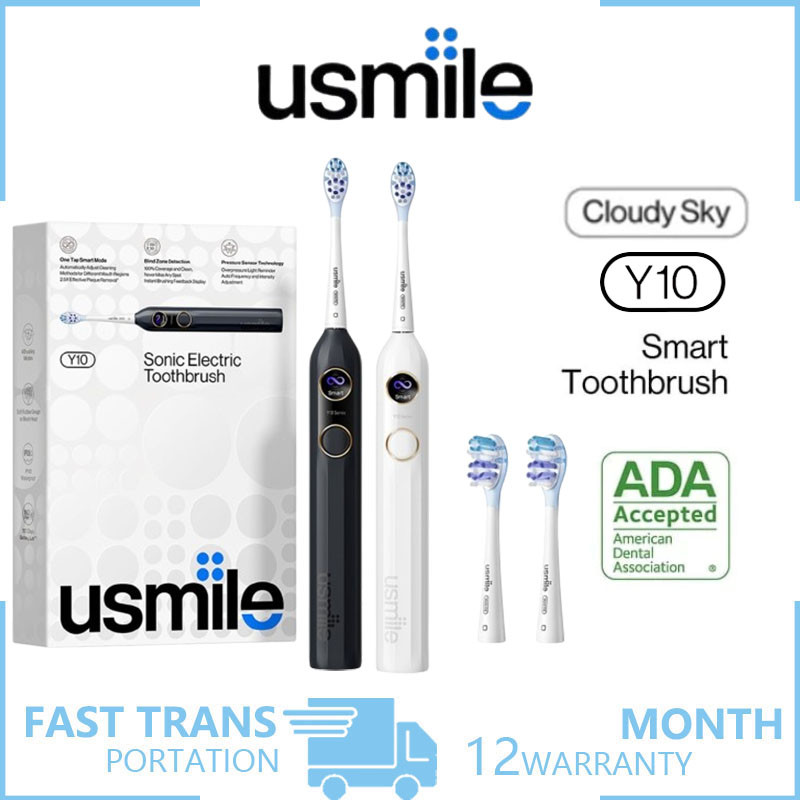 Usmile Y10 Sonic Electric Toothbrush Adult Smart Screen Electric Toothbrush 4 Cleaning Modes Cleanin