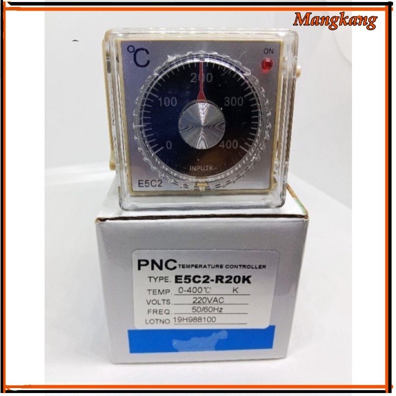 ของใหม่! TEMPERATURE CONTROLLER TYPE E5C2-R20K  0-400 C. 220VAC พร้อม SOCKET