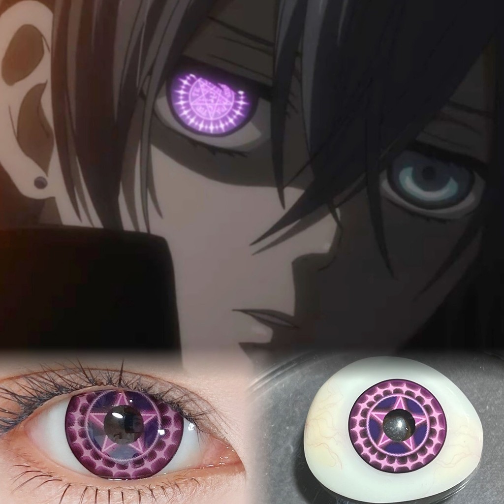 COMICPIE Black Deacon COSคอนแทคเลนส์สัญญาEye disposabCOMICPIE Black Deacon COS Contact EyeสัญญาEye P