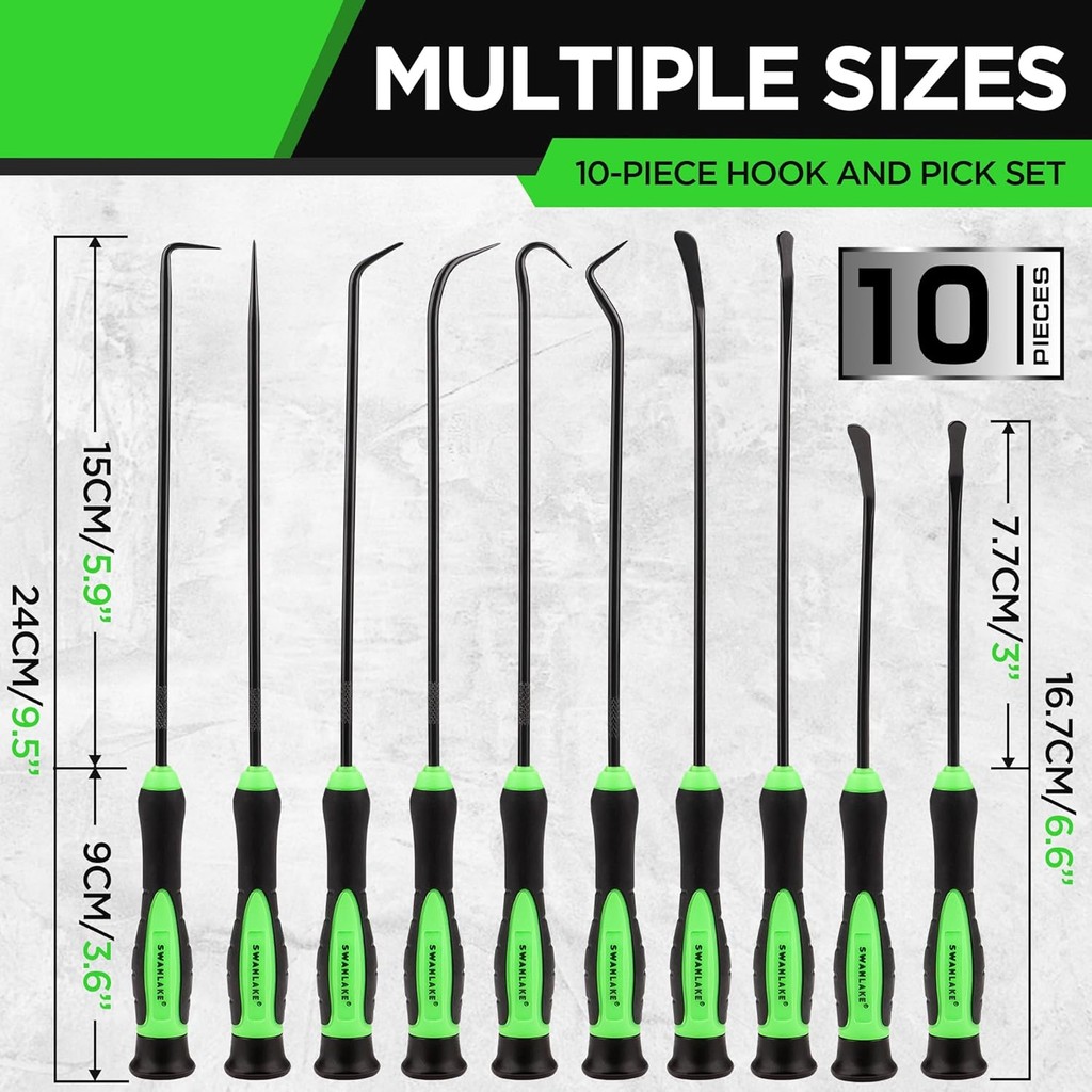SWANSAKE Hook and Pick Tool, Pick Tool Set for Car Auto Oil Seal/O-Ring Seal ปะเก็นเลือกตะขอ Puller 