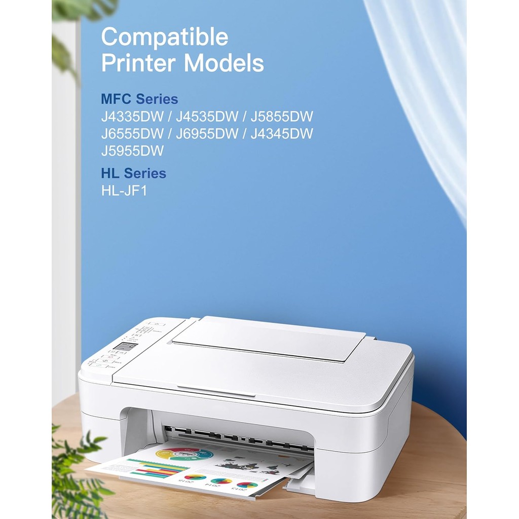 GPC ภาพ LC406XL ตลับหมึกผลผลิตสูงสําหรับ Brother เครื่องพิมพ์สําหรับ Brother LC406 ตลับหมึก LC406XL 