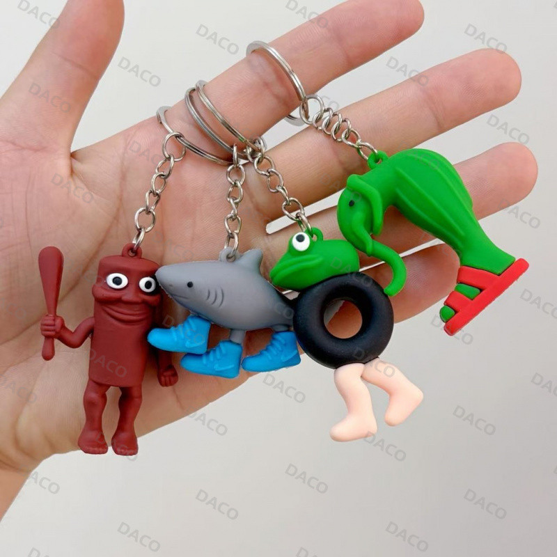 คอลเลคชันพวงกุญแจสร้างสรรค์ Tung Tung Tung Sahur ของเล่นนุ่ม Tralalero Tralala มีเสียง