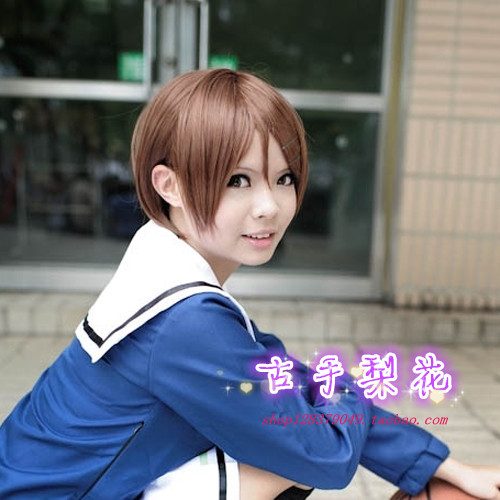 บาสเก็ตบอลของ Kuroko Reiko Aida อะนิเมะคอสเพลย์วิกผมสั้นตรงผมอุณหภูมิสูงผ้าไหม Universal cos วิกผม