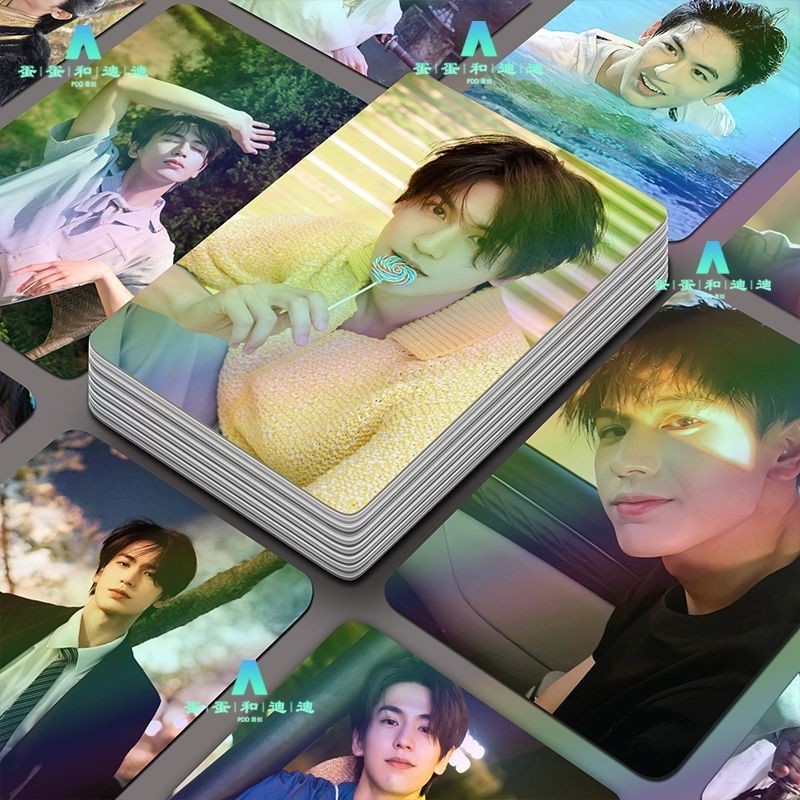 55 แผ่น Non-Repetitive แผ่น Linghe Laser Photocards Yunzhiyu อัลบั้มสินค้า Miyako Yu การ์ด LOMO Photocard พิมพ์เอง 25.9