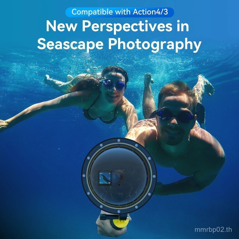 TELESIN Dome Port เคสกันน้ําสําหรับ DJI ACTION 5 Pro 4 3 U71T