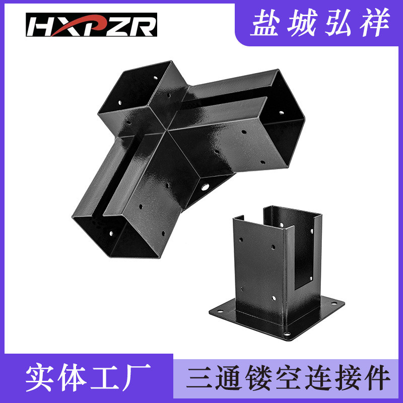 4 * 4 Hollow Pavilion Connector ชุดคอลัมน์ไม้ Pavilion Bracket ตัวเชื่อมต่อไม้ Shed Bar ฐานการเชื่อม