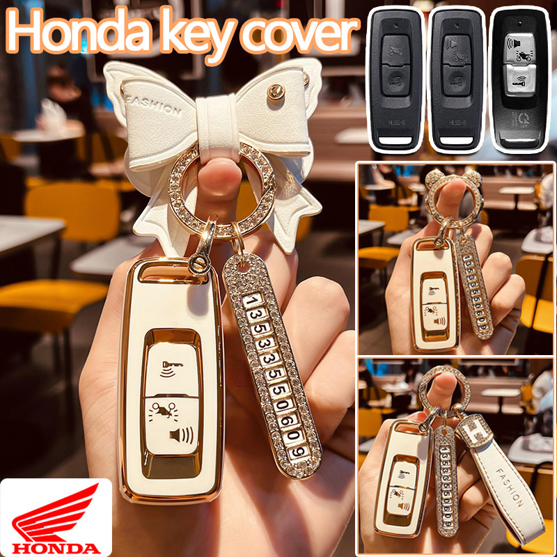 เคสกุญแจรถจักรยานยนต์สําหรับHonda Wave/ADV/Forza/Click/PCX 160/Scoopy 2023-2025/Air Blade/Giorno/Vis