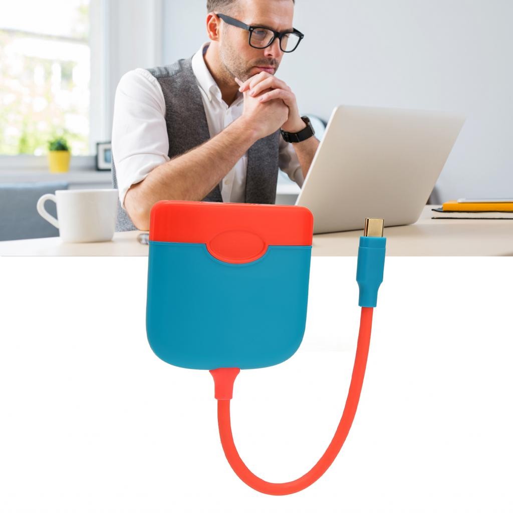 Ropa888-ph สถานีเชื่อมต่อทีวีแบบพกพาพร้อมพอร์ต USB3.0 100W PD 4K HD อะแดปเตอร์อินเทอร์เฟซมัลติมีเดีย