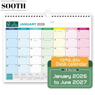SOOTH ปฏิทินภาษาอังกฤษ วันหยุด เครื่องหมายด้วยปฏิทินติดผนังแ…