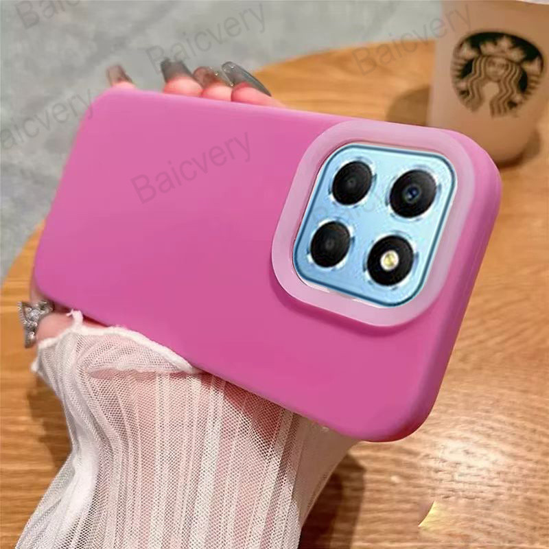 ปลอกแฟชั่นสําหรับ Honor X8B X8C Candy Color Matte Double-layer Smooth Surface Hard Shell Cover