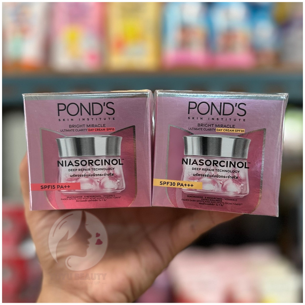 Pond'S Bright Miracle Ultimate Clarity Day Cream SPF15PA++ / SPF30 PA+++ Niasorcinol 45 G.