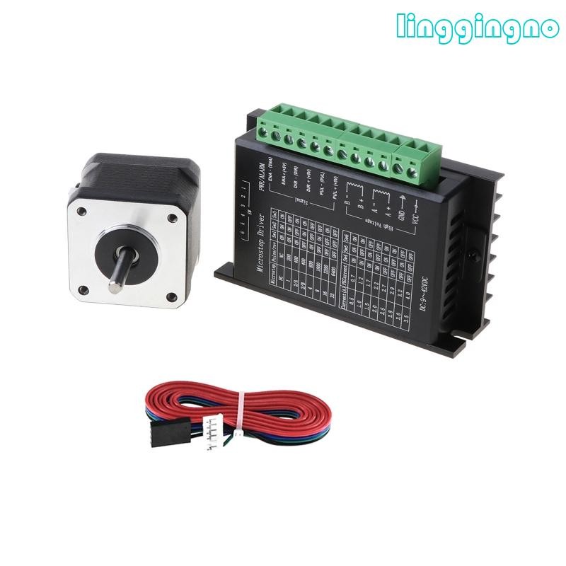 RR Nema17 Stepper Motor 42 มอเตอร์ 1 5A 17HS4401S พร้อม TB6600 Stepper Motor Driver Kit ใหม่