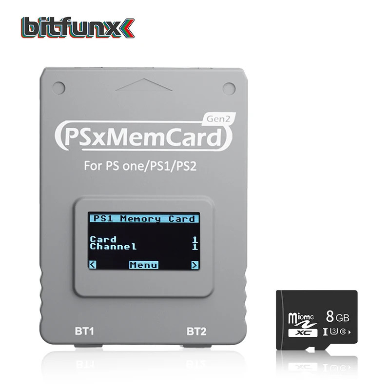 Bitfunx PSxMemCard Gen2 Store เกมบันทึกสําหรับ PS1 และ PS2 เกมสําหรับ PlayStation1 PS one Playstatio