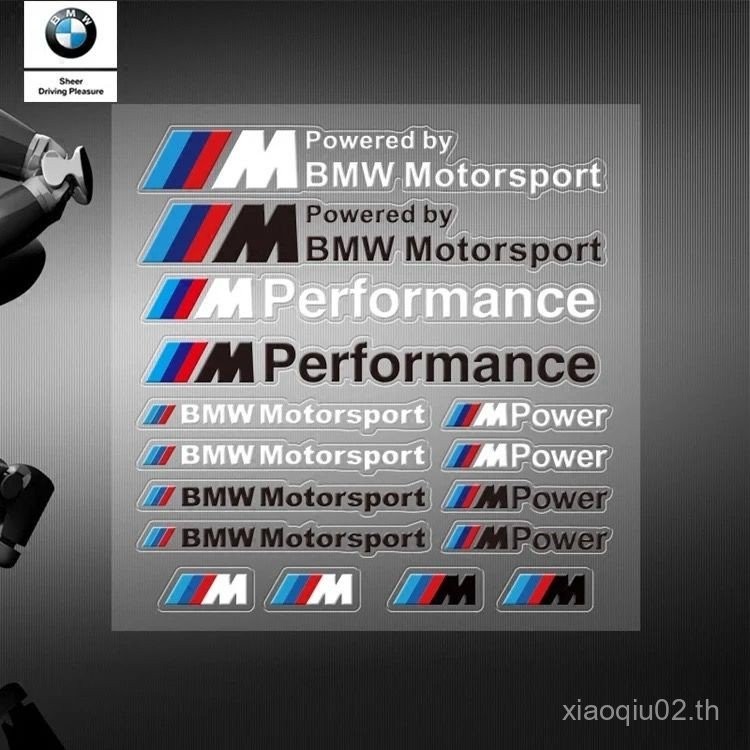 เหมาะสําหรับสติกเกอร์ BMW M ชุดภายในรถ X1X3 โปร่งใสดัดแปลงสติกเกอร์มือจับประตูกีฬาสไตล์ BMW สติกเกอร