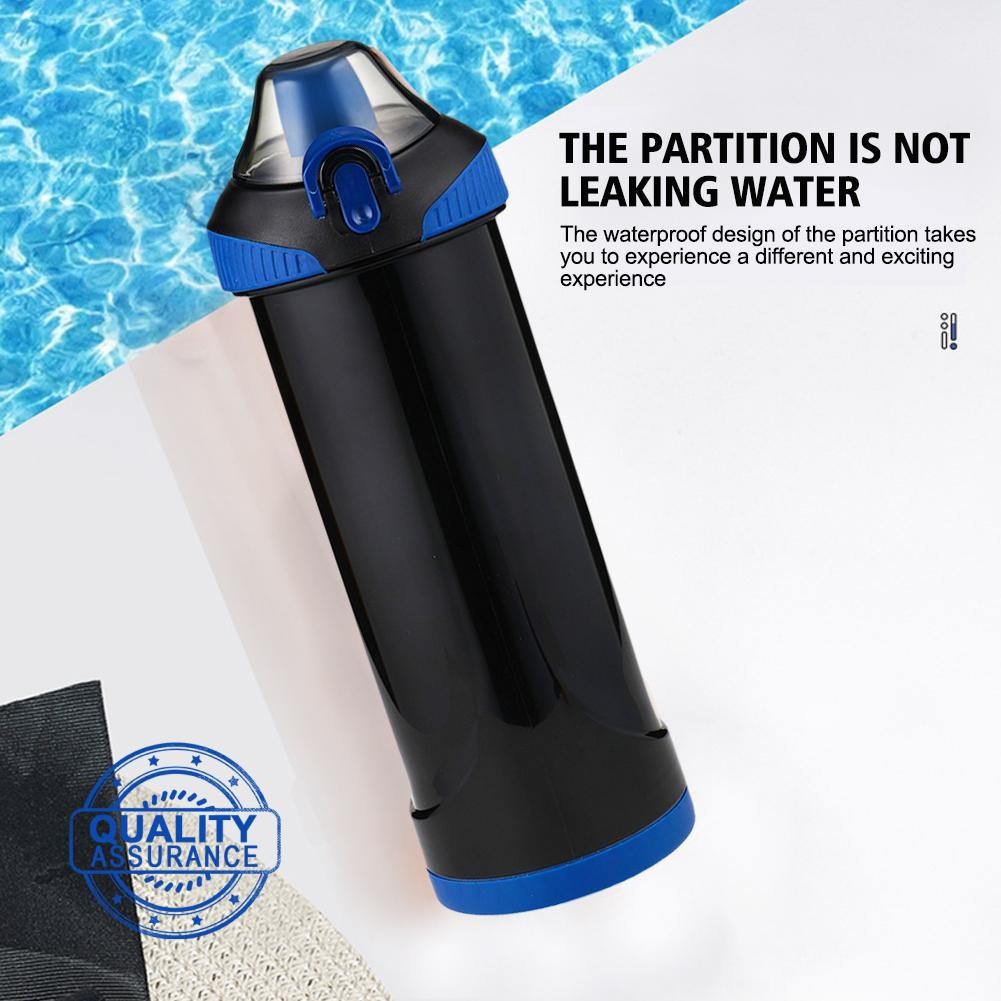 แบบพกพา Creative 480ml ขวดน้ําพร้อม Hiding โทรศัพท์กระเป๋า Secret Pill Organizer ขวด Z3t0