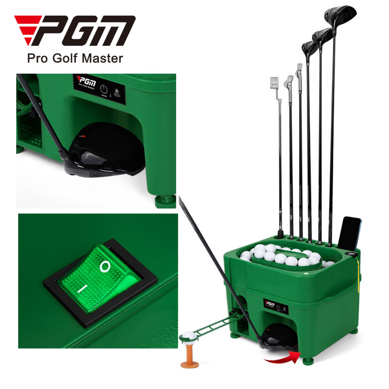 PGM Golf Balls กับเครื่องจ่ายลูกกอล์ฟ JQ017 สำหรับฝึกซ้อมไดรเวอร์และช่วงการขับขี่แบบอัตโนมัติ