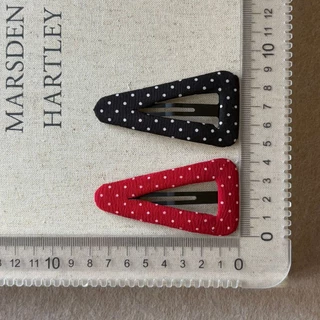 กิ๊บติดผมสไตล์เกาหลี Retro Polka Dot สีชมพูและขาว เหมาะสำหรับฤดูร้อน