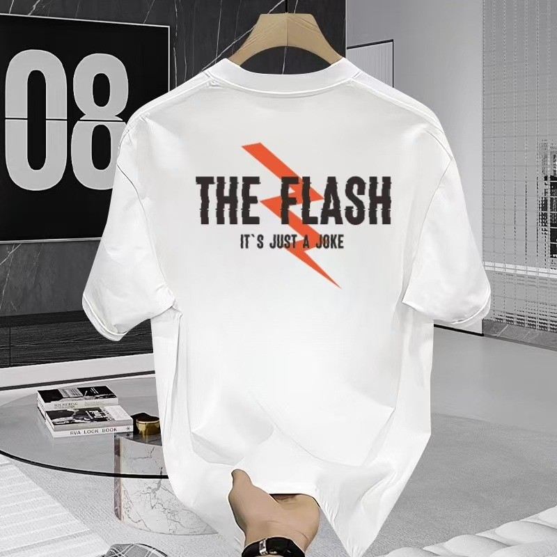 ผ้าฝ้ายแท้ผู้ชายสไตล์ใหม่ Gram Slim-fit พิมพ์ผ้าฝ้ายแท้ 2025 เสื้อยืด 240 2025new อินเทรนด์ใหม่เสื้อ