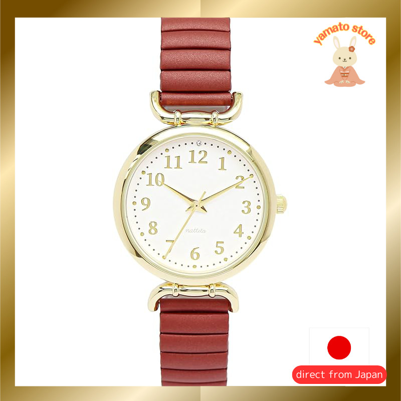 [Fieldwork] Women's Analog Watch Jabara Miranda Metal Band Gold YM071-5 Red